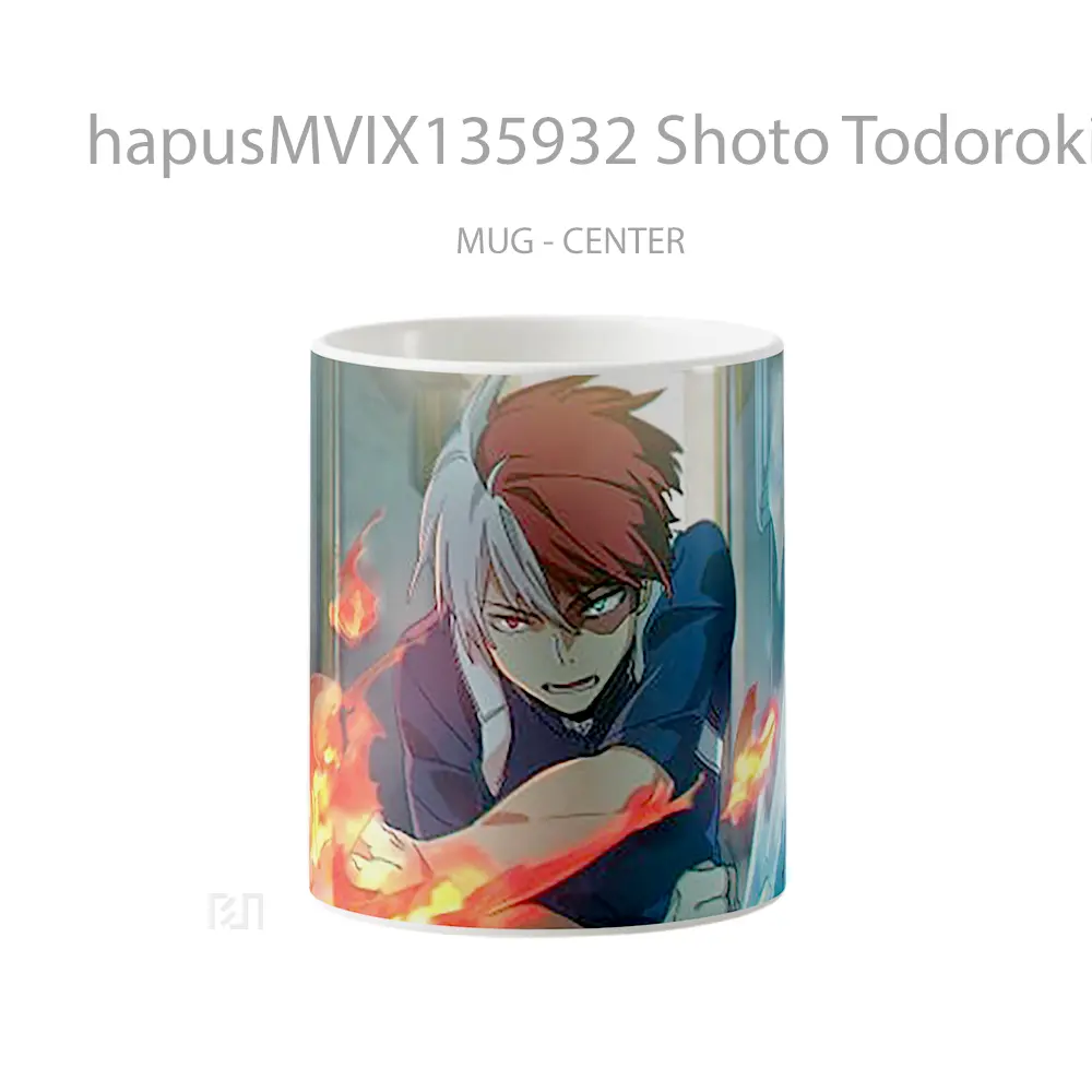 Mug Shoto Todoroki My Hero Academia V3 Cangkir Anime