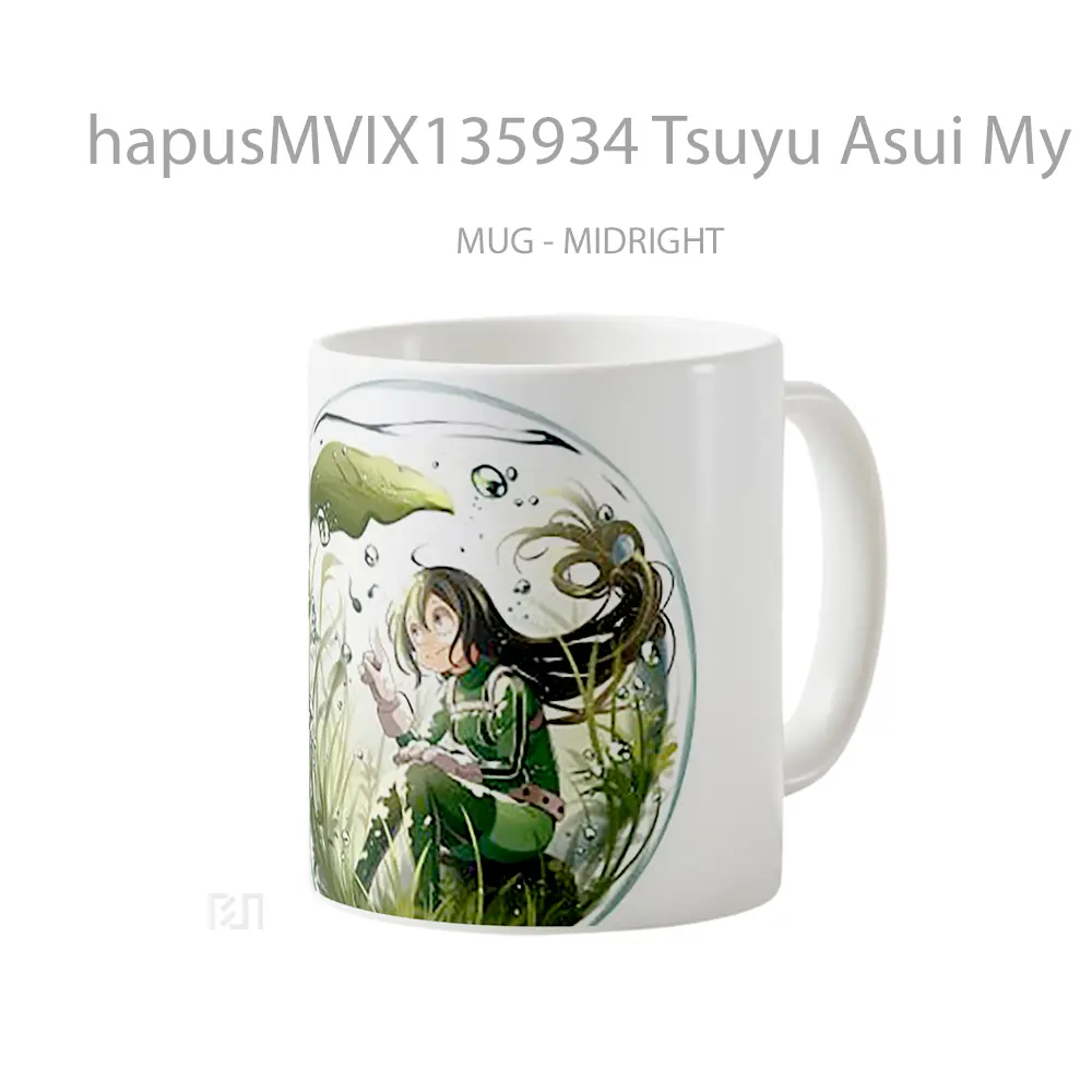 Mug Tsuyu Asui My Hero Academia V1 Cangkir Anime - All-side / Desain