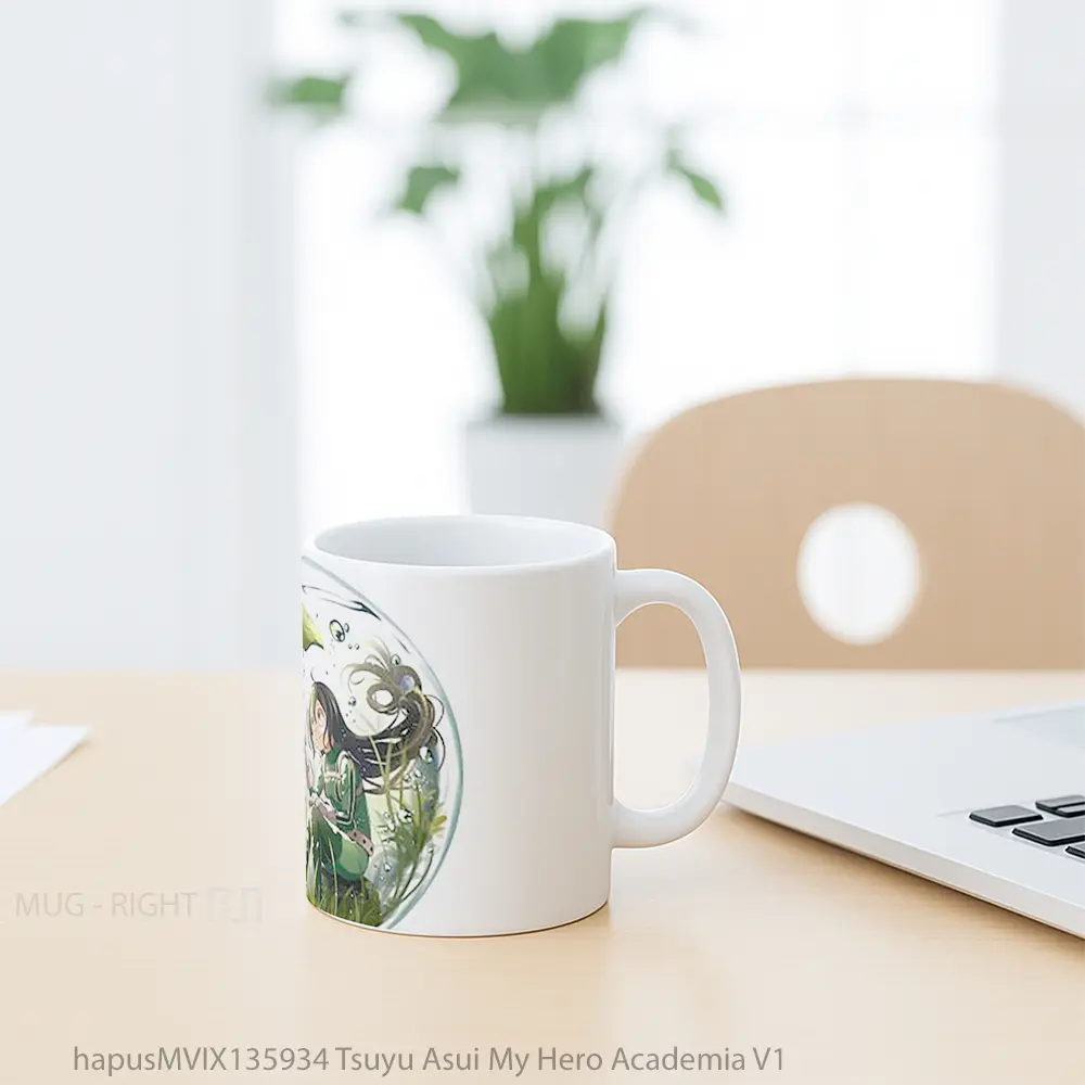 Mug Tsuyu Asui My Hero Academia V1 Cangkir Anime - All-side / Desain