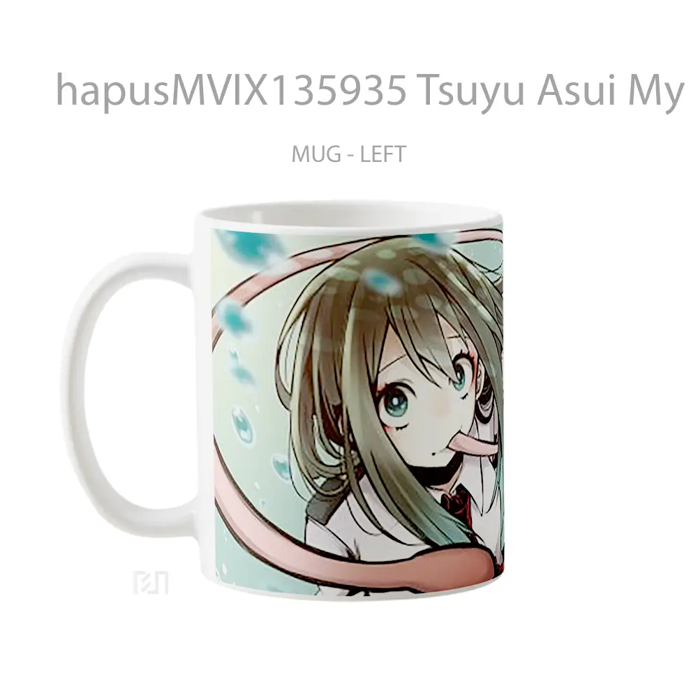 Mug Tsuyu Asui My Hero Academia V2 Cangkir Anime - All-side / Desain