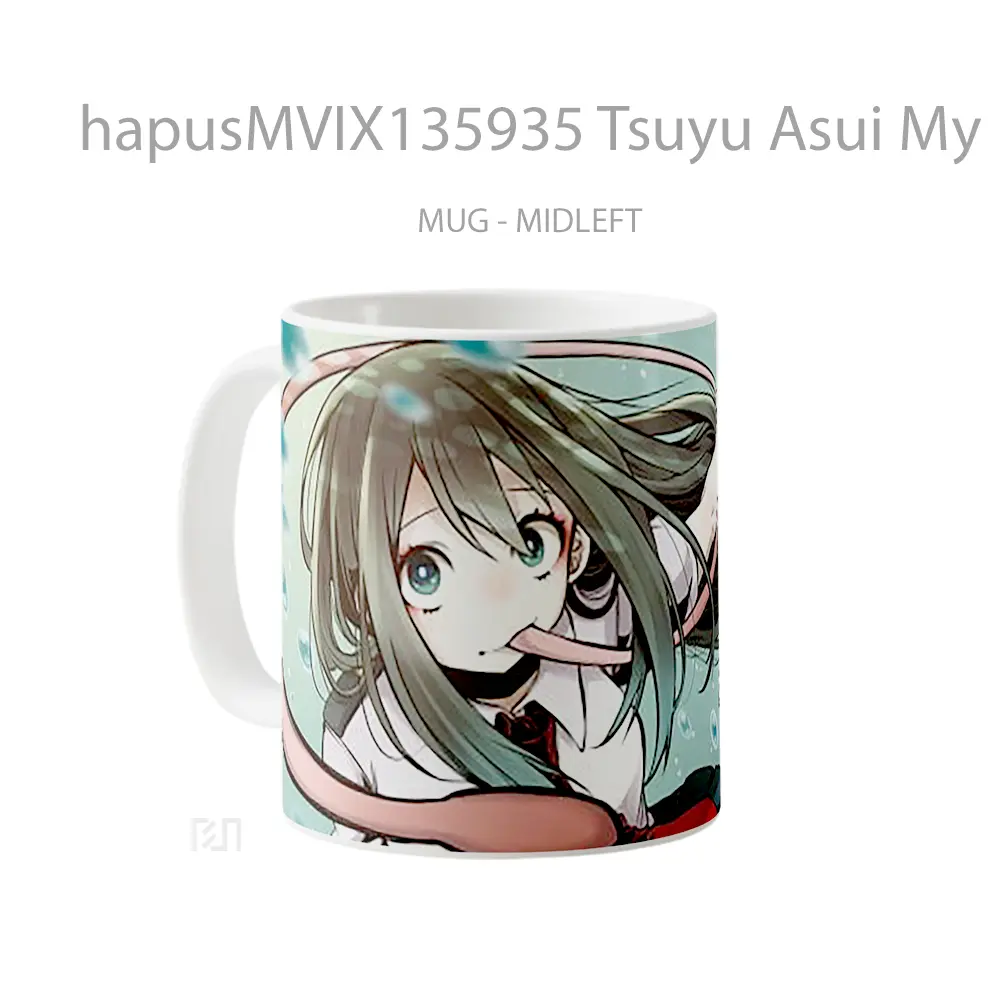 Mug Tsuyu Asui My Hero Academia V2 Cangkir Anime - All-side / Desain