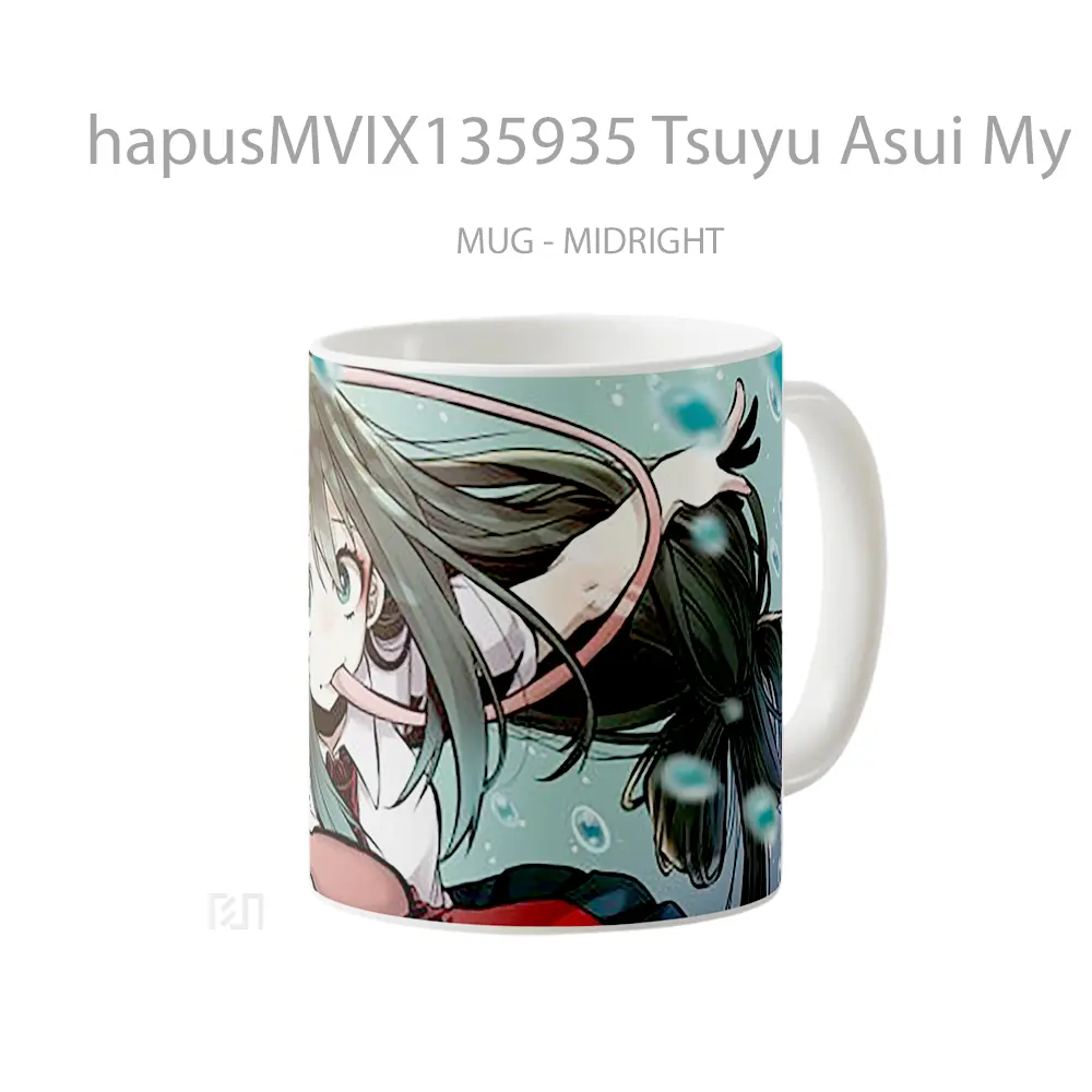 Mug Tsuyu Asui My Hero Academia V2 Cangkir Anime - All-side / Desain
