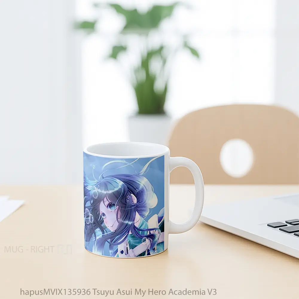 Mug Tsuyu Asui My Hero Academia V3 Cangkir Anime - All-side / Desain