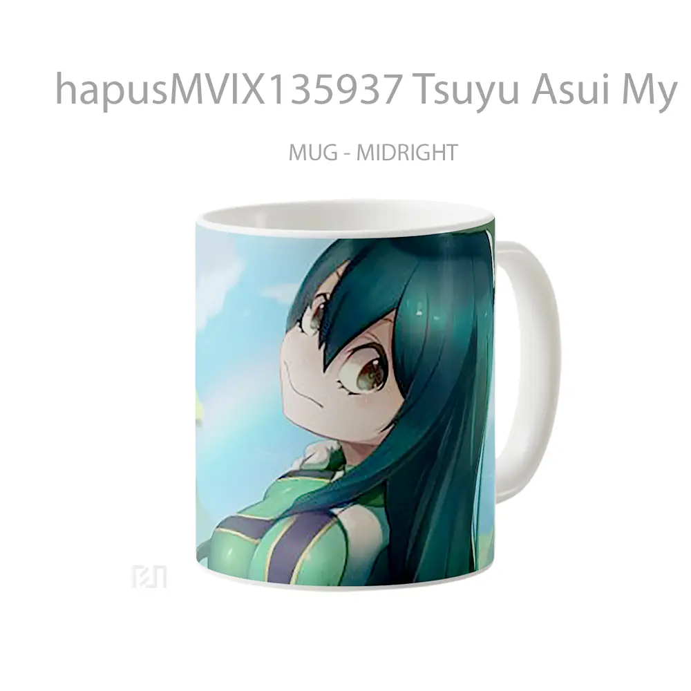 Mug Tsuyu Asui My Hero Academia V4 Cangkir Anime - All-side / Desain
