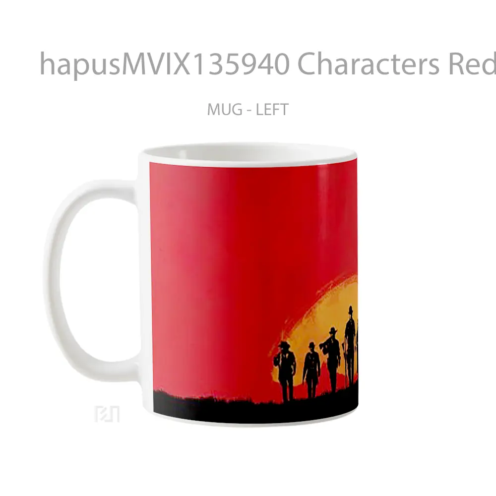 Mug Characters Red Dead Redemption 2 Gelas Keramik Unik - All-side / Desain