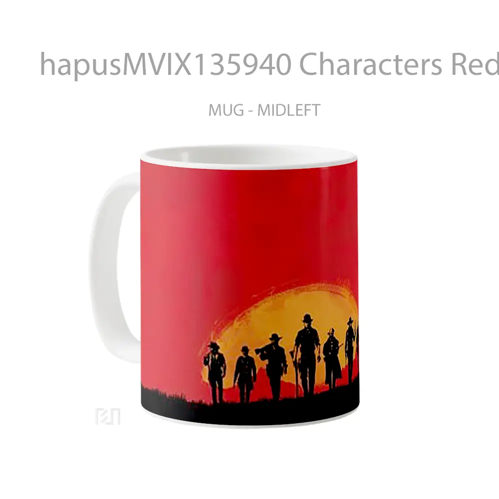 Mug Characters Red Dead Redemption 2 Gelas Keramik Unik - All-side / Desain