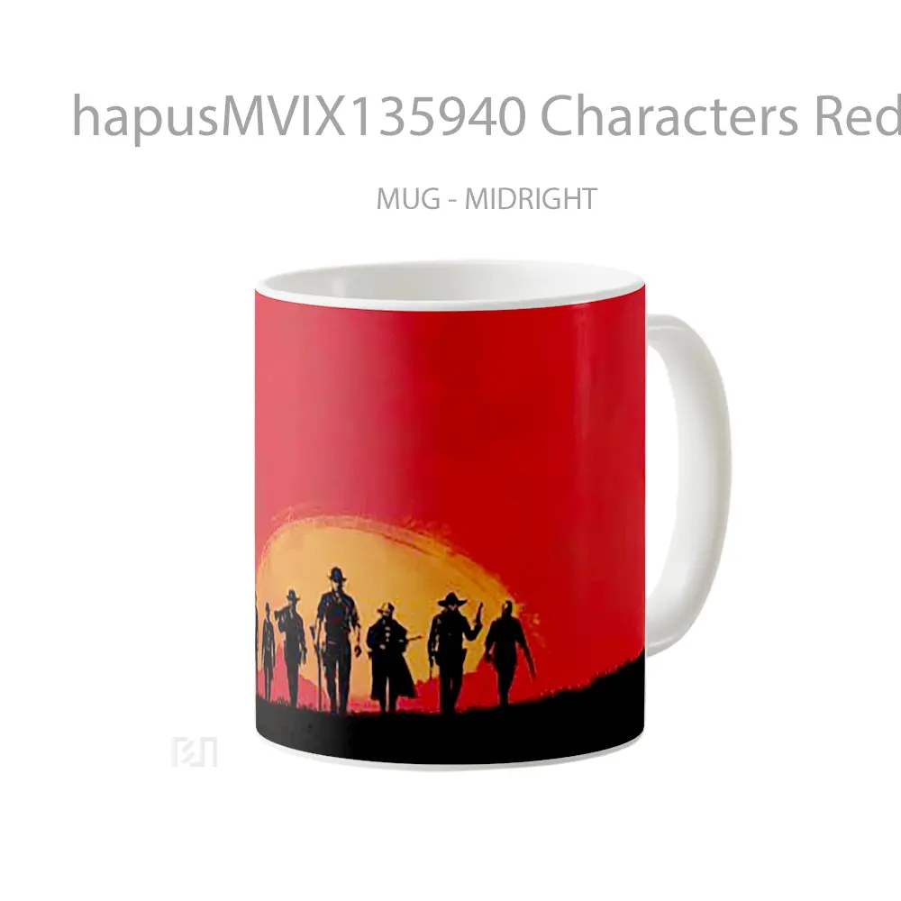 Mug Characters Red Dead Redemption 2 Gelas Keramik Unik - All-side / Desain