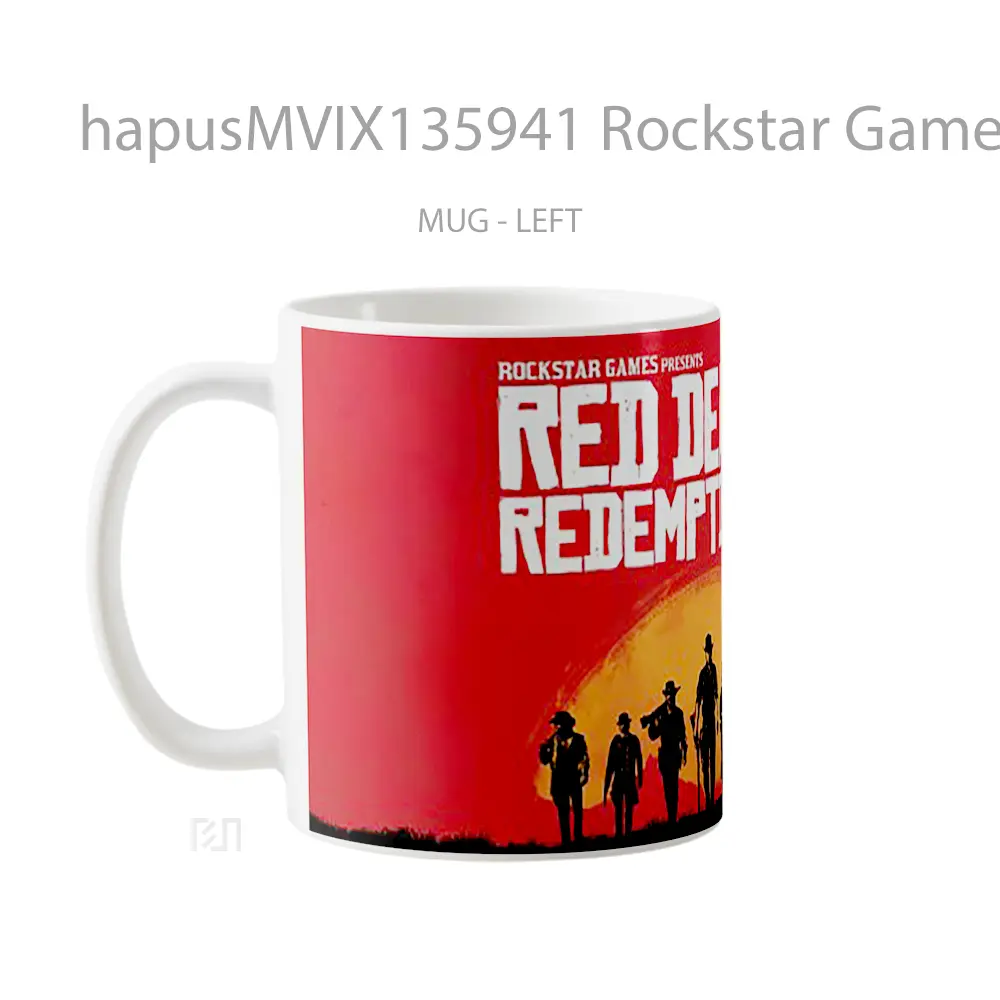 Mug Rockstar Games Presents Red Dead Redemption 2 Gelas Keramik Unik - All-side / Desain