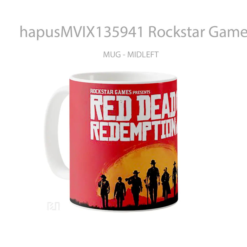 Mug Rockstar Games Presents Red Dead Redemption 2 Gelas Keramik Unik - All-side / Desain