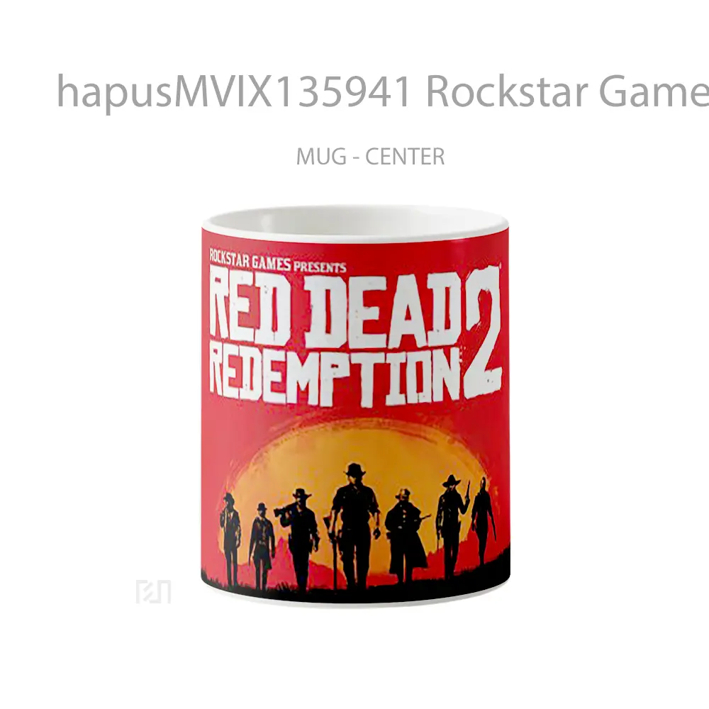 Mug Rockstar Games Presents Red Dead Redemption 2 Gelas Keramik Unik