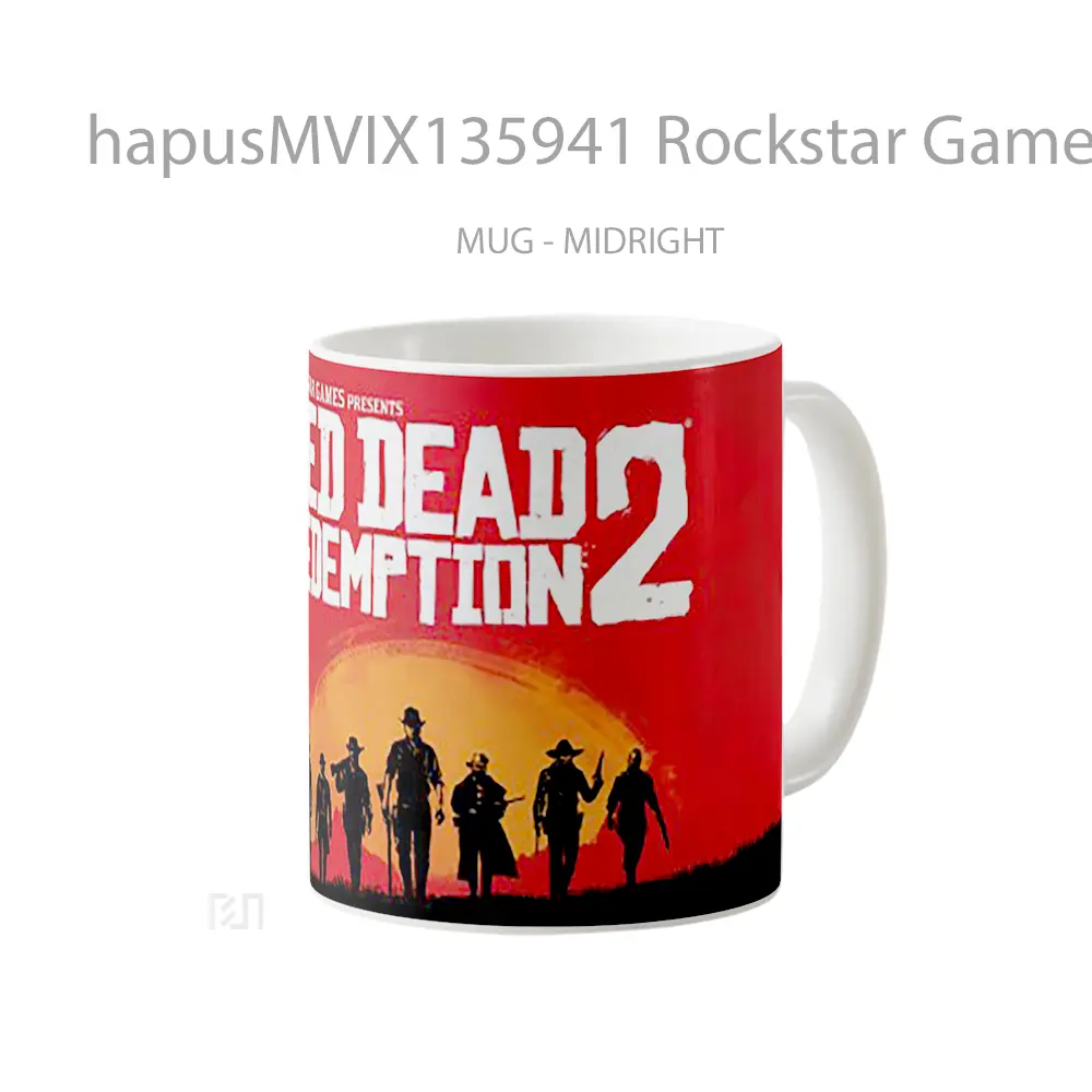 Mug Rockstar Games Presents Red Dead Redemption 2 Gelas Keramik Unik - All-side / Desain