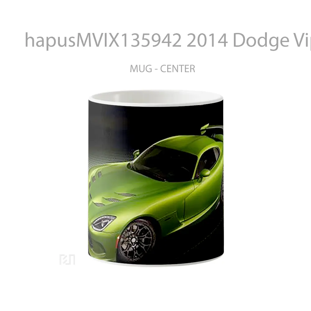 Mug 2014 Dodge Viper Srt Gelas Keramik Unik