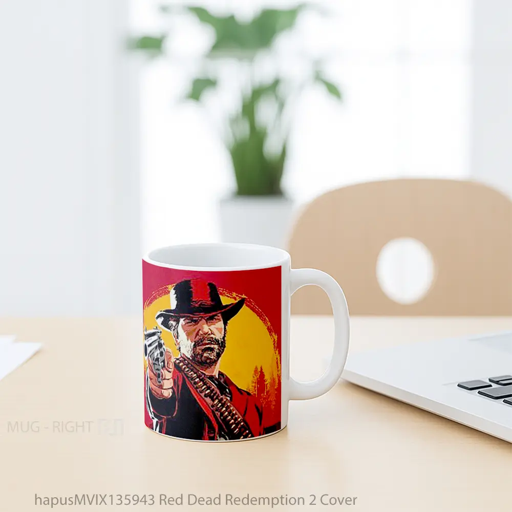 Mug Red Dead Redemption 2 Cover Gelas Keramik Unik - All-side / Desain