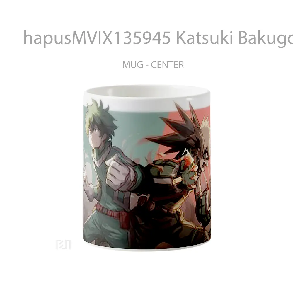 Mug Katsuki Bakugou And Izuku Midoriya My Hero Academia Cangkir Anime
