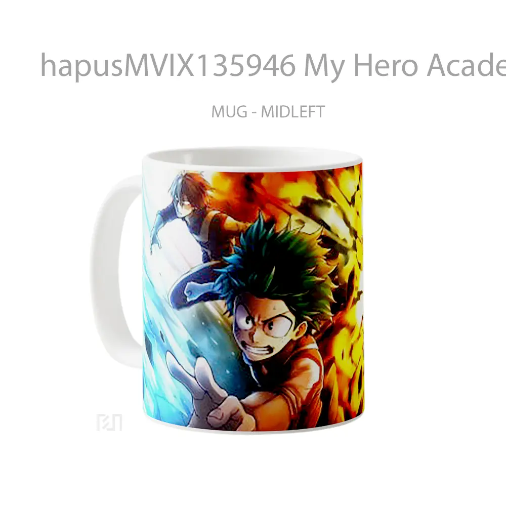 Mug My Hero Academia V2 Cangkir Anime - All-side / Desain