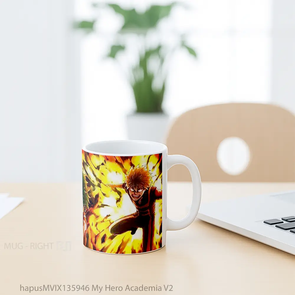 Mug My Hero Academia V2 Cangkir Anime - All-side / Desain