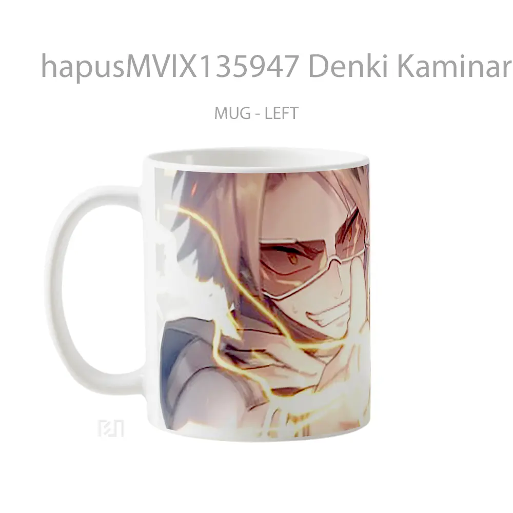 Mug Denki Kaminari My Hero Academia Cangkir Anime - All-side / Desain