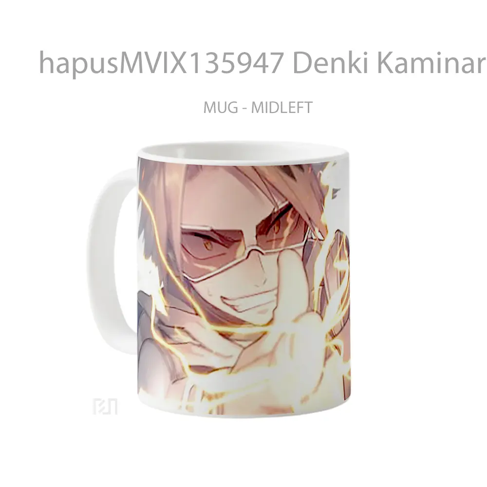 Mug Denki Kaminari My Hero Academia Cangkir Anime - All-side / Desain