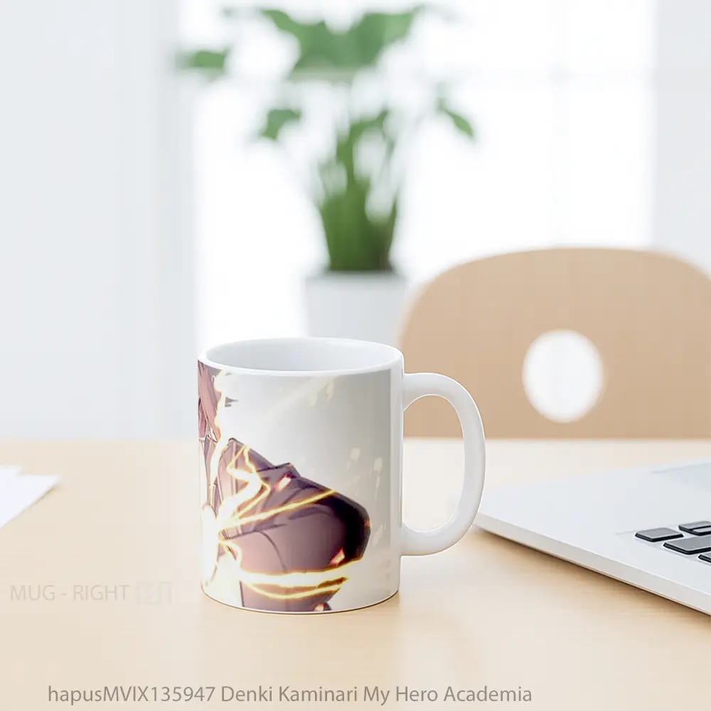 Mug Denki Kaminari My Hero Academia Cangkir Anime - All-side / Desain