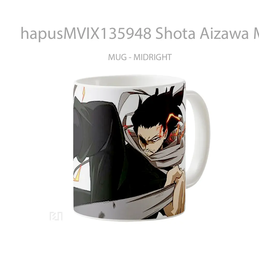 Mug Shota Aizawa My Hero Academia Cangkir Anime - All-side / Desain