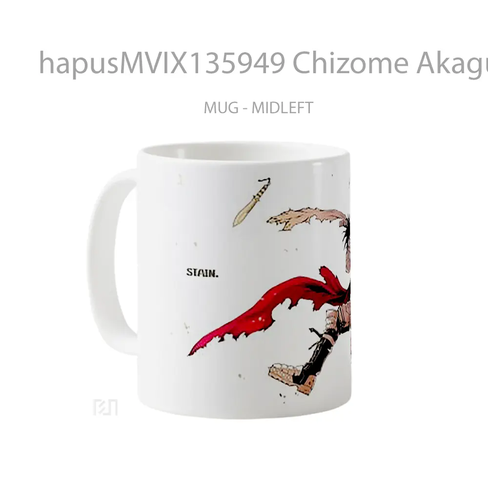 Mug Chizome Akaguro Stain My Hero Academia Cangkir Anime - All-side / Desain