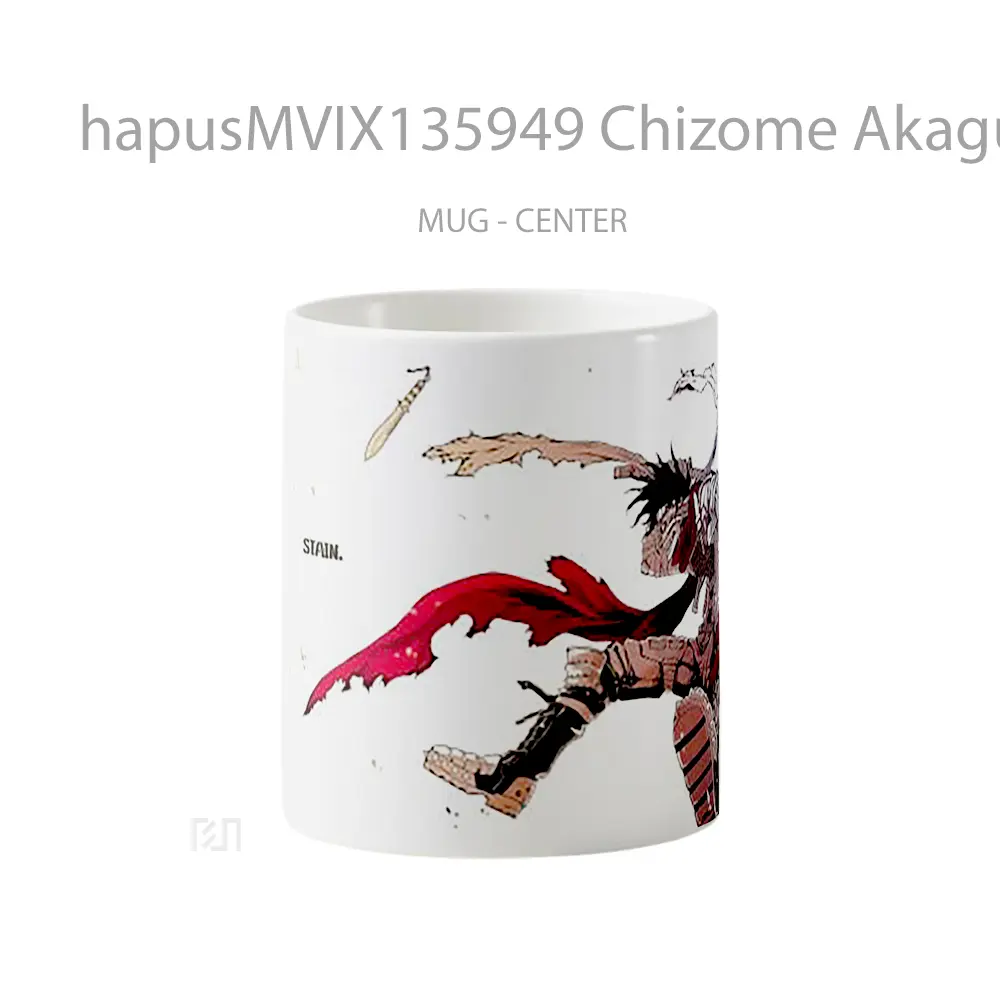 Mug Chizome Akaguro Stain My Hero Academia Cangkir Anime