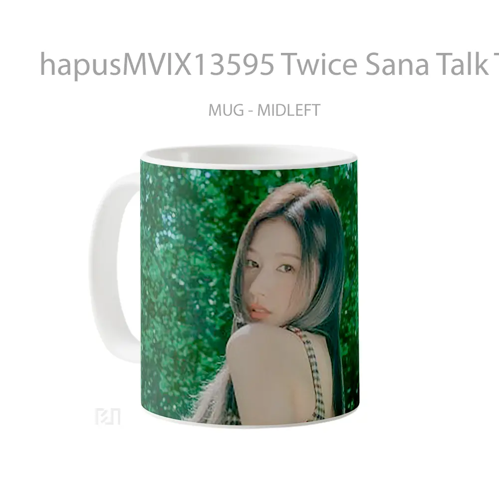 Mug Twice Sana Talk That Talk Gelas Keramik Unik - All-side / Desain