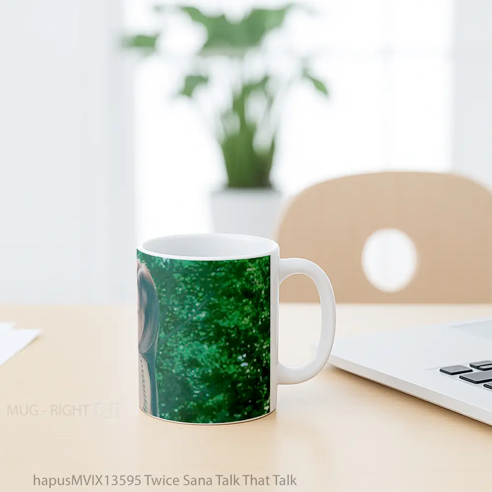 Mug Twice Sana Talk That Talk Gelas Keramik Unik - All-side / Desain