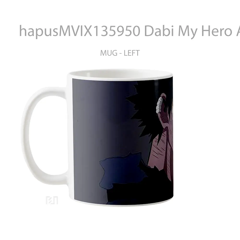 Mug Dabi My Hero Academia V1 Cangkir Anime - All-side / Desain