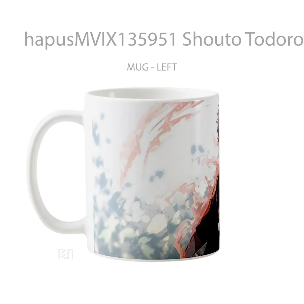 Mug Shouto Todoroki My Hero Academia Cangkir Anime - All-side / Desain