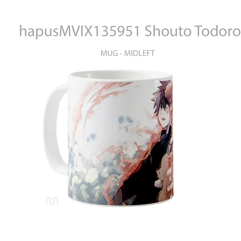 Mug Shouto Todoroki My Hero Academia Cangkir Anime - All-side / Desain