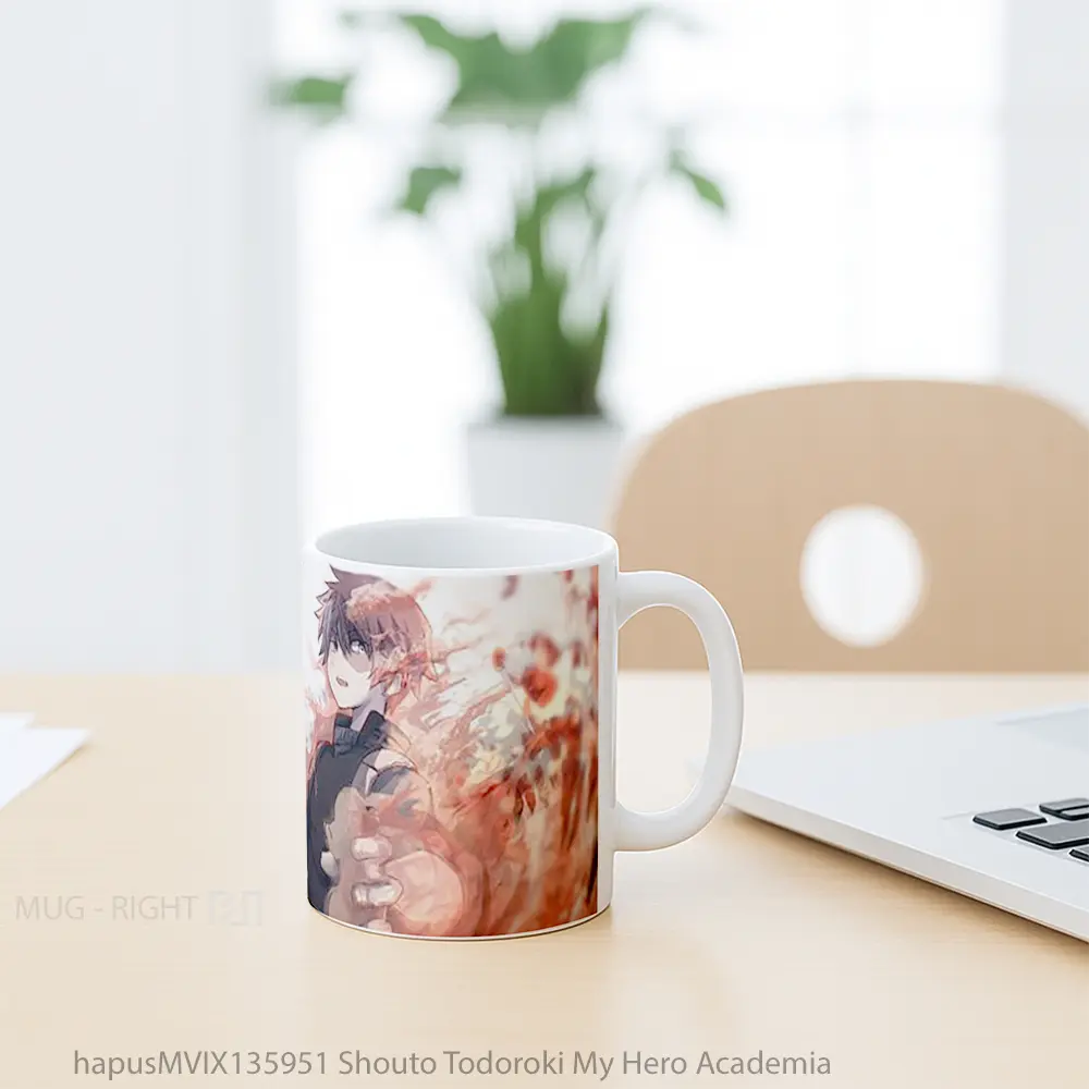 Mug Shouto Todoroki My Hero Academia Cangkir Anime - All-side / Desain