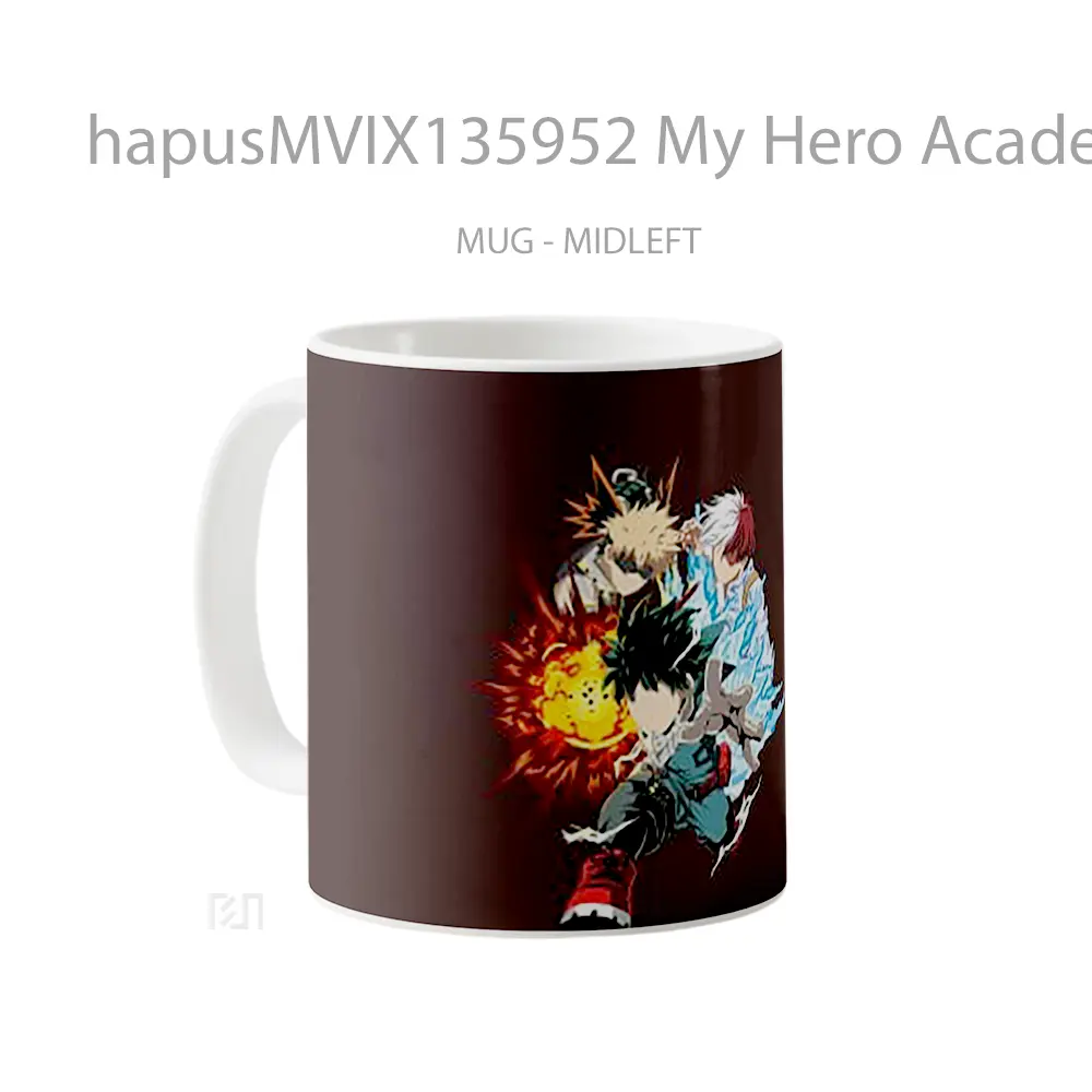 Mug My Hero Academia Boku No Hero Academia V1 Cangkir Anime - All-side / Desain
