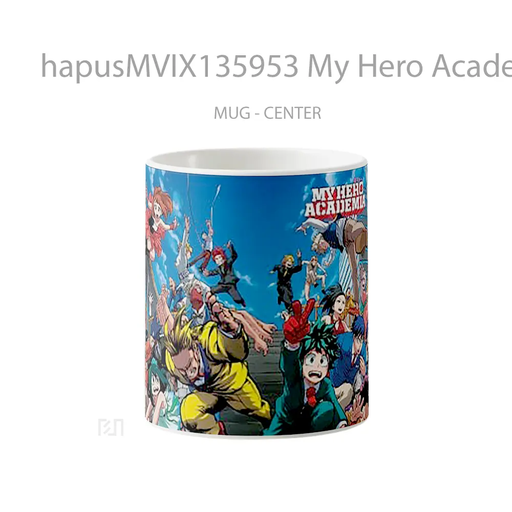 Mug My Hero Academia Characters Cover Cangkir Anime