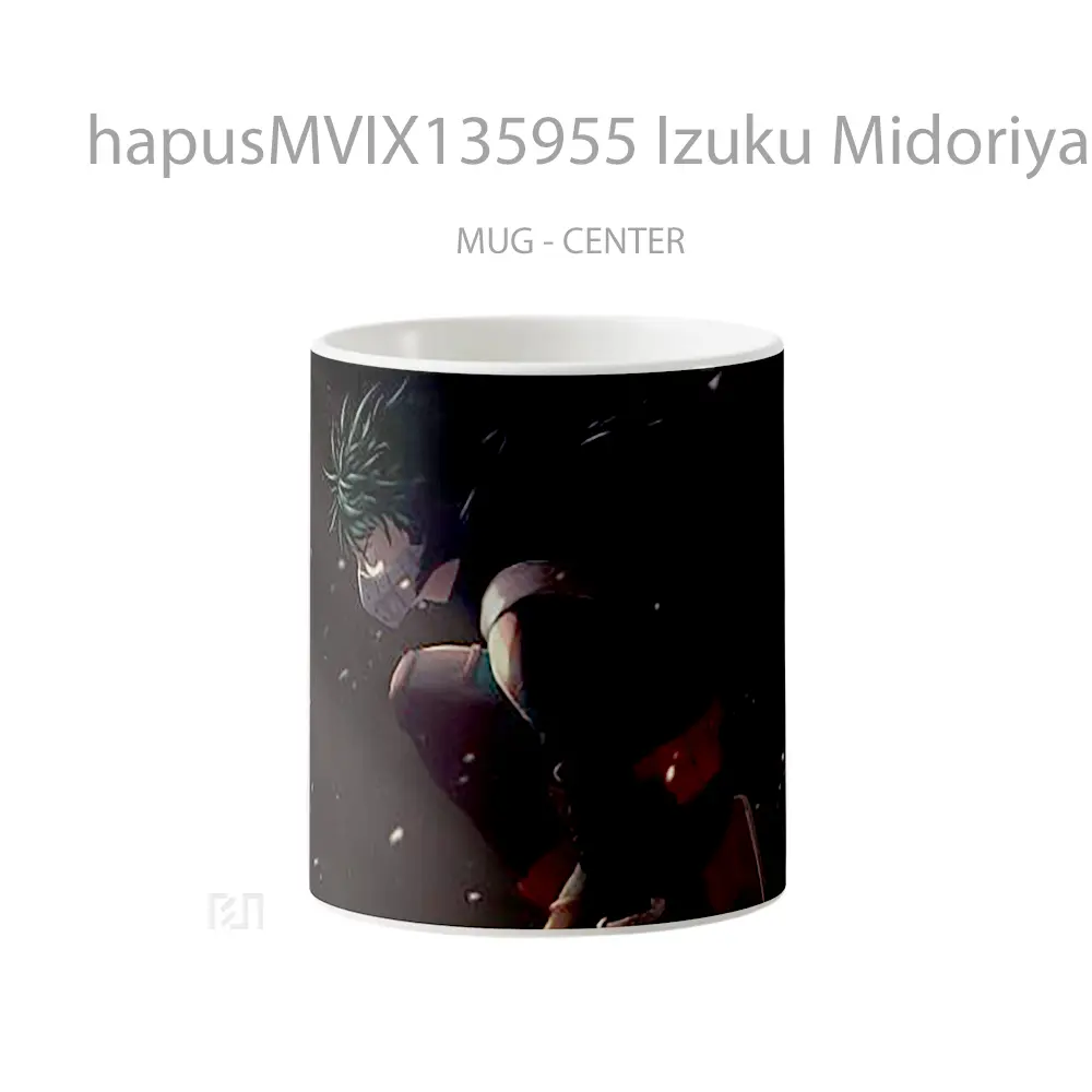 Mug Izuku Midoriya My Hero Academia V2 Cangkir Anime