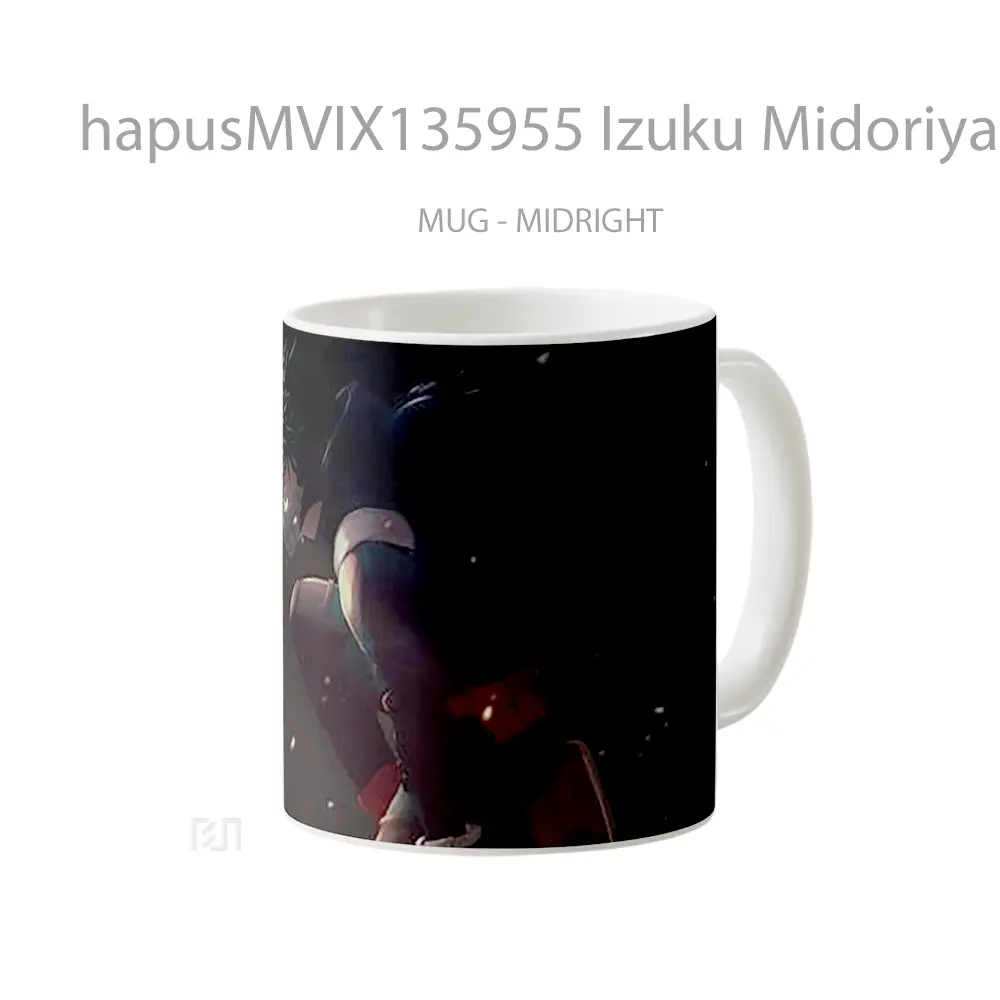 Mug Izuku Midoriya My Hero Academia V2 Cangkir Anime - All-side / Desain