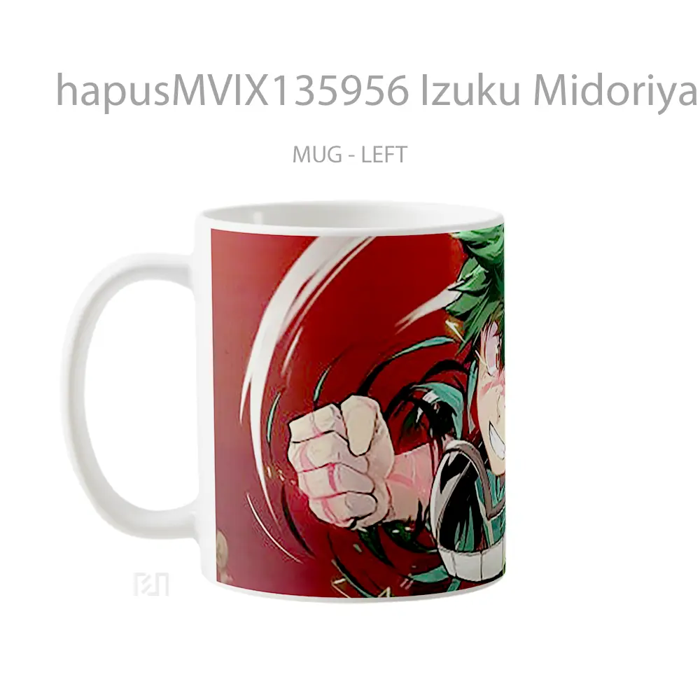 Mug Izuku Midoriya My Hero Academia V3 Cangkir Anime - All-side / Desain