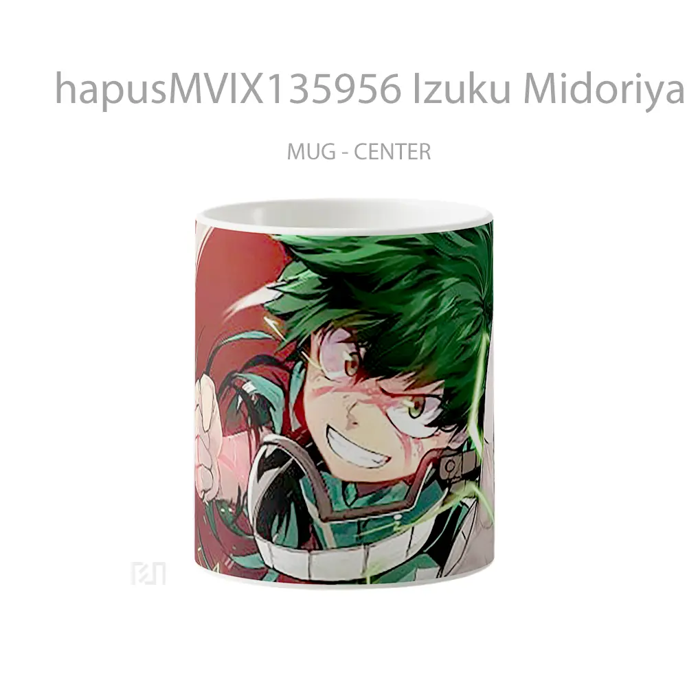 Mug Izuku Midoriya My Hero Academia V3 Cangkir Anime