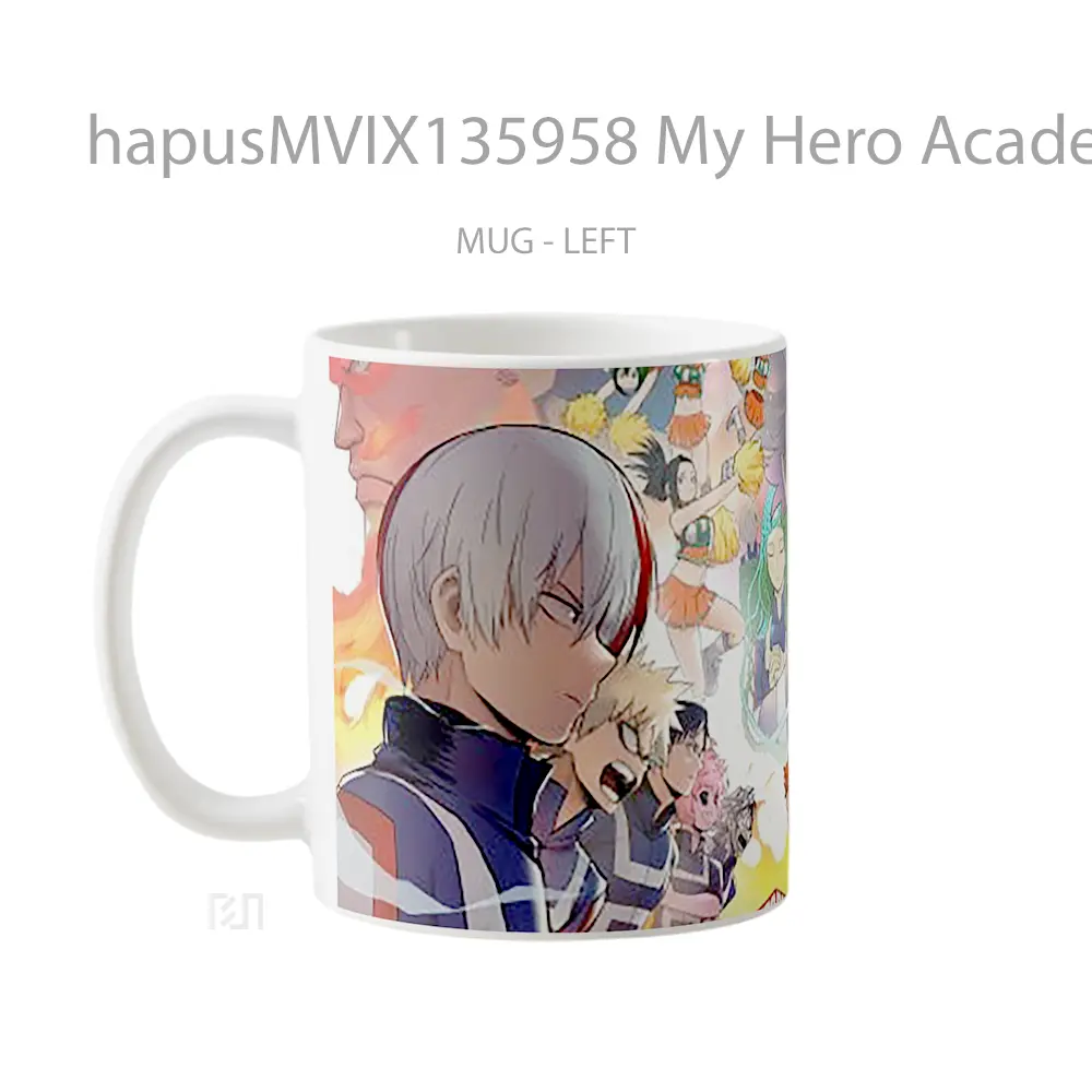 Mug My Hero Academia Boku No Hero Academia V2 Cangkir Anime - All-side / Desain