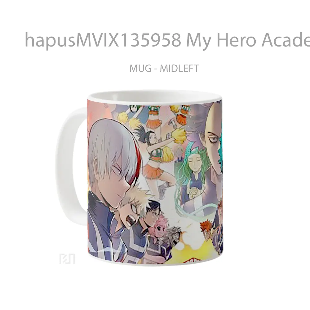 Mug My Hero Academia Boku No Hero Academia V2 Cangkir Anime - All-side / Desain