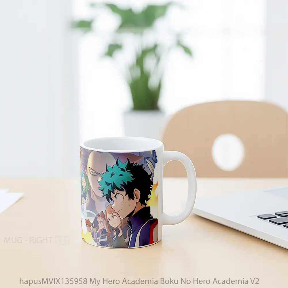 Mug My Hero Academia Boku No Hero Academia V2 Cangkir Anime - All-side / Desain