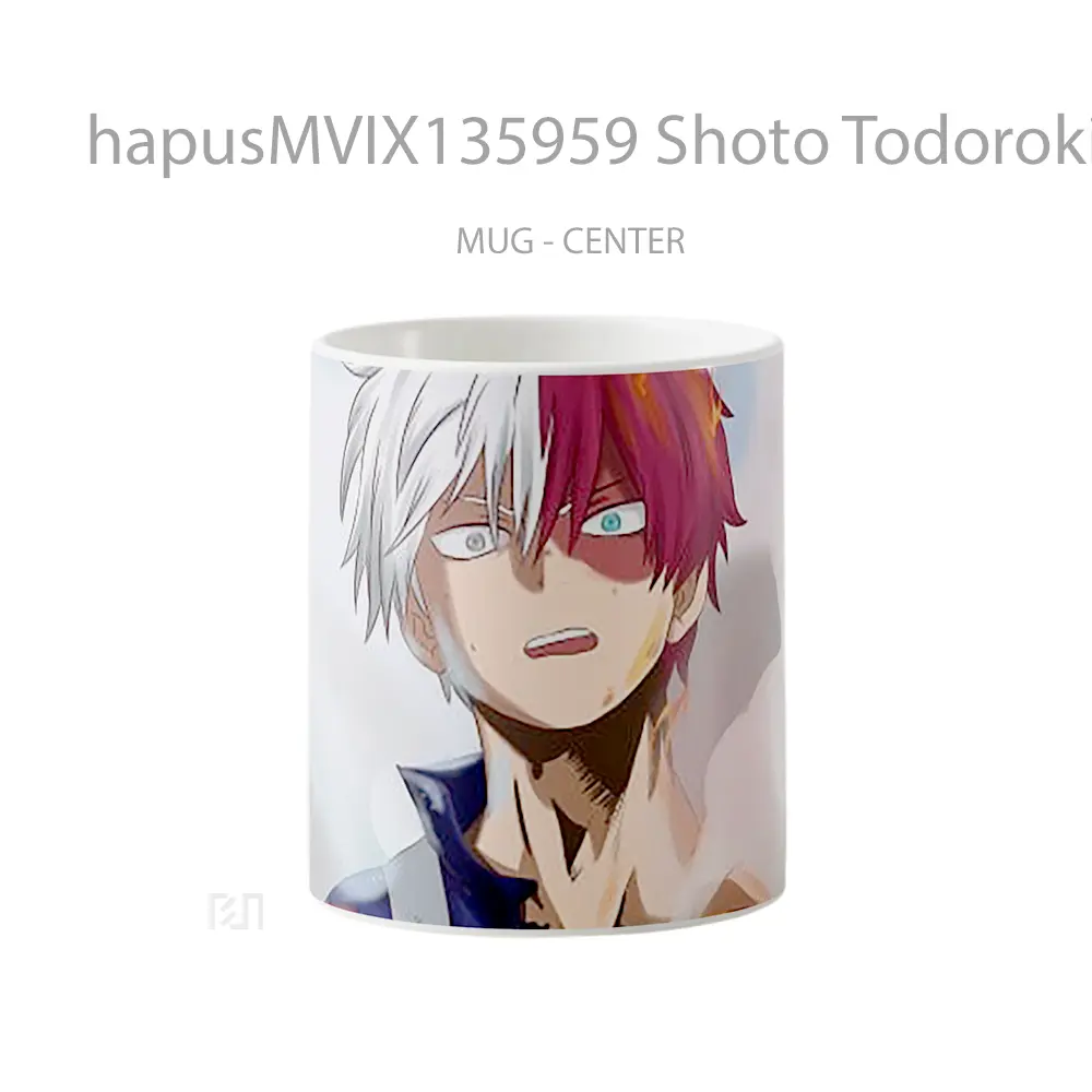 Mug Shoto Todoroki My Hero Academia V4 Cangkir Anime