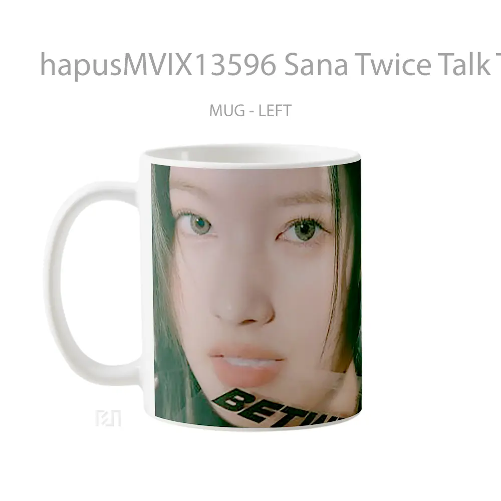 Mug Sana Twice Talk That Talk Gelas Keramik Unik - All-side / Desain