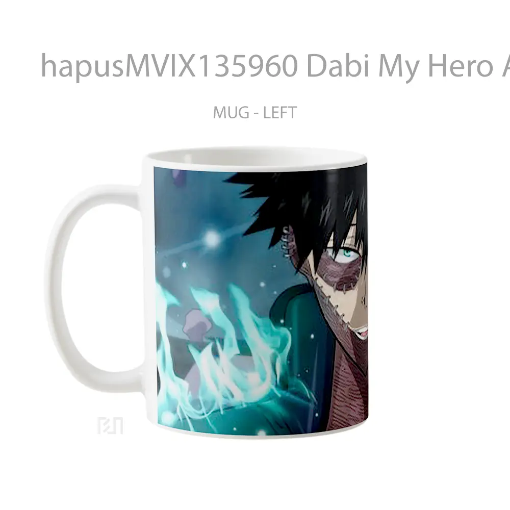 Mug Dabi My Hero Academia V2 Cangkir Anime - All-side / Desain