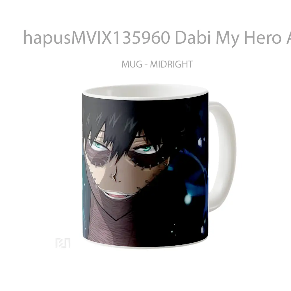 Mug Dabi My Hero Academia V2 Cangkir Anime - All-side / Desain