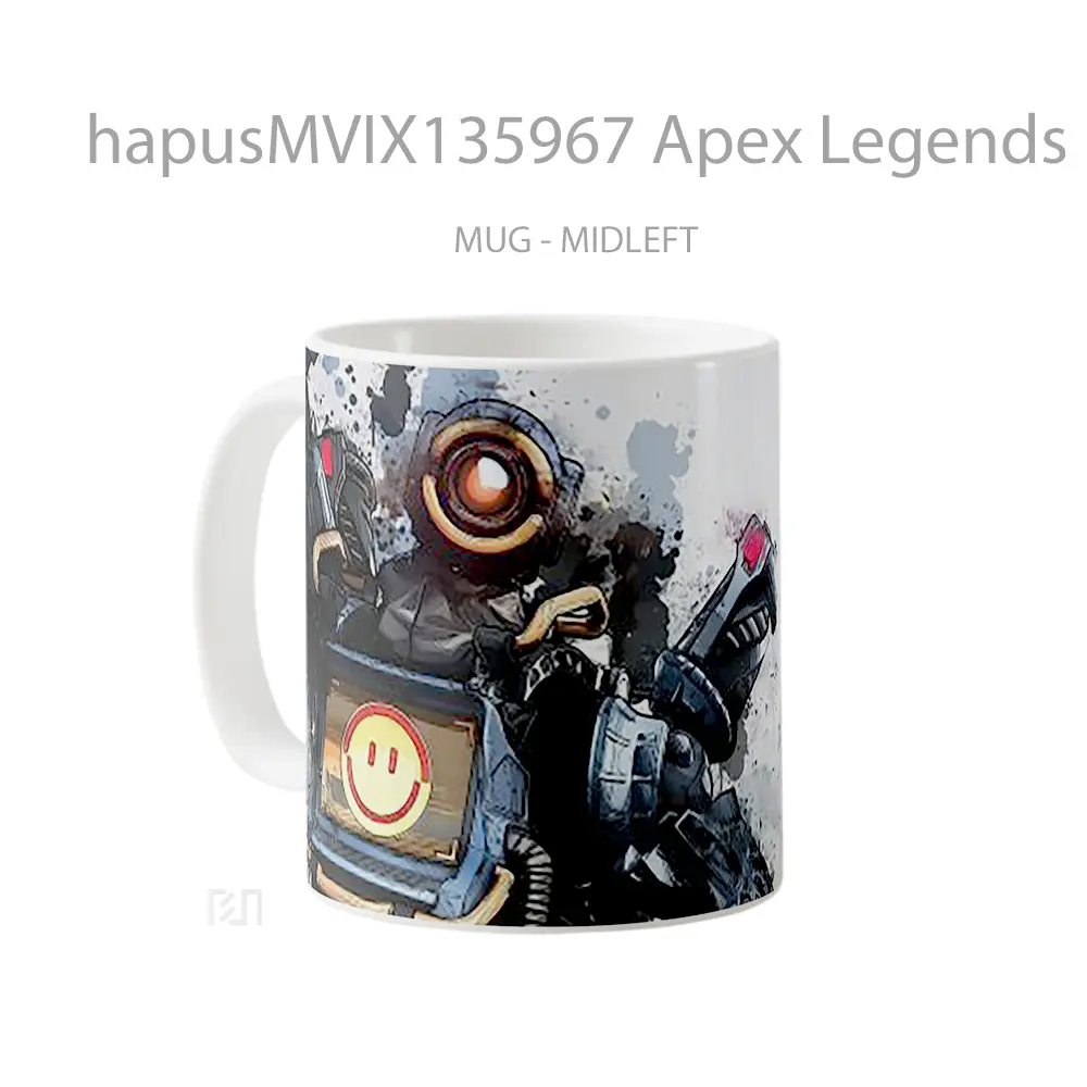 Mug Apex Legends Pathfinder Cangkir Gamer - All-side / Desain