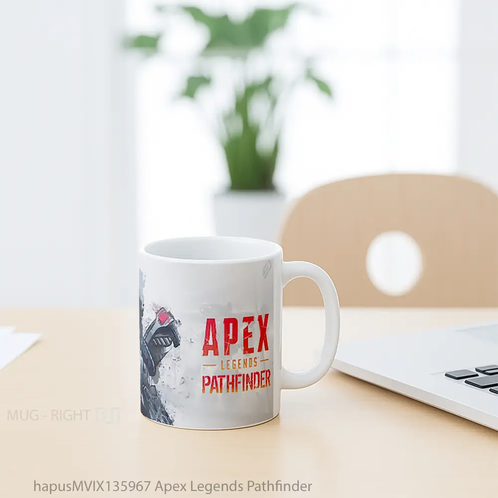 Mug Apex Legends Pathfinder Cangkir Gamer - All-side / Desain
