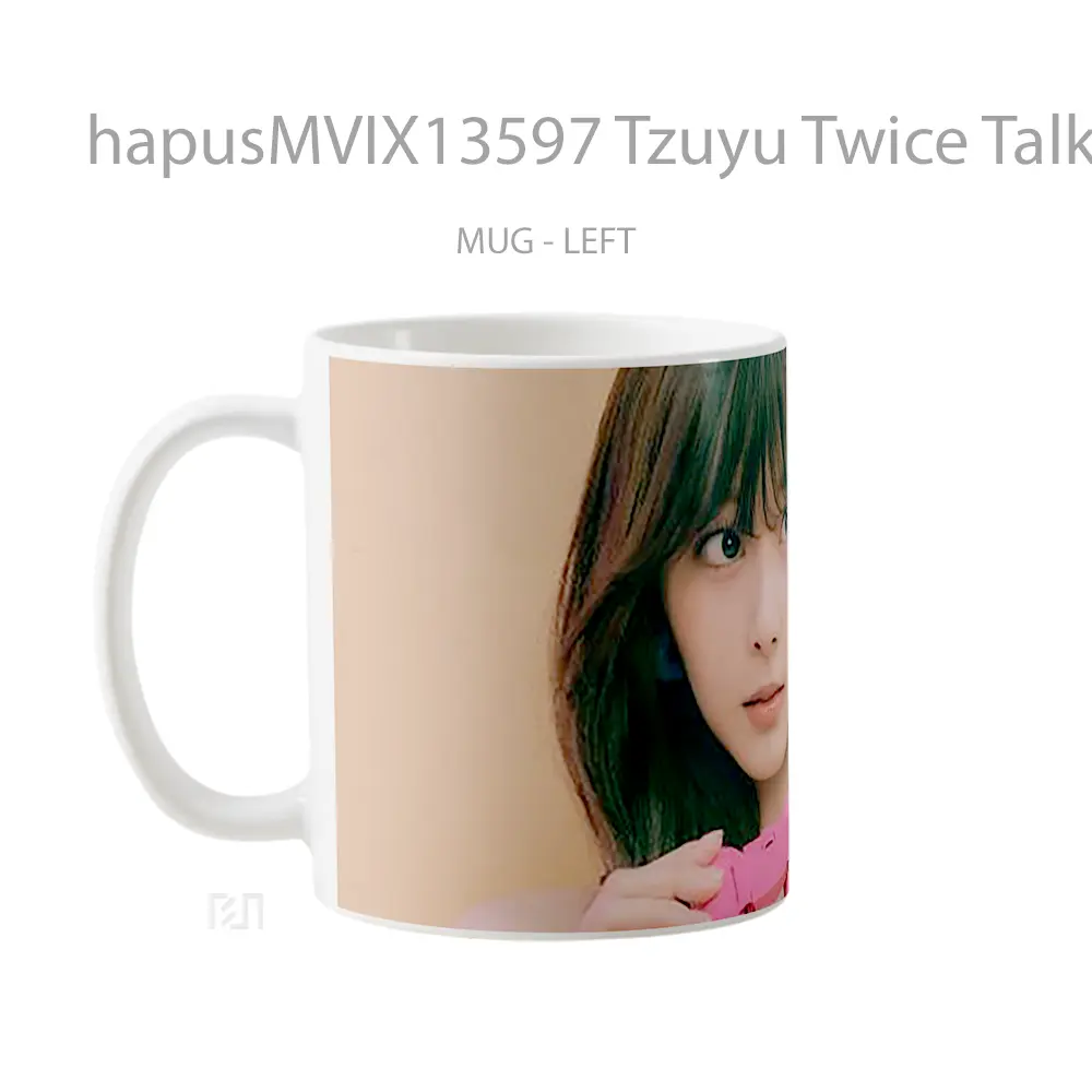 Mug Tzuyu Twice Talk That Talk V1 Gelas Keramik Unik - All-side / Desain