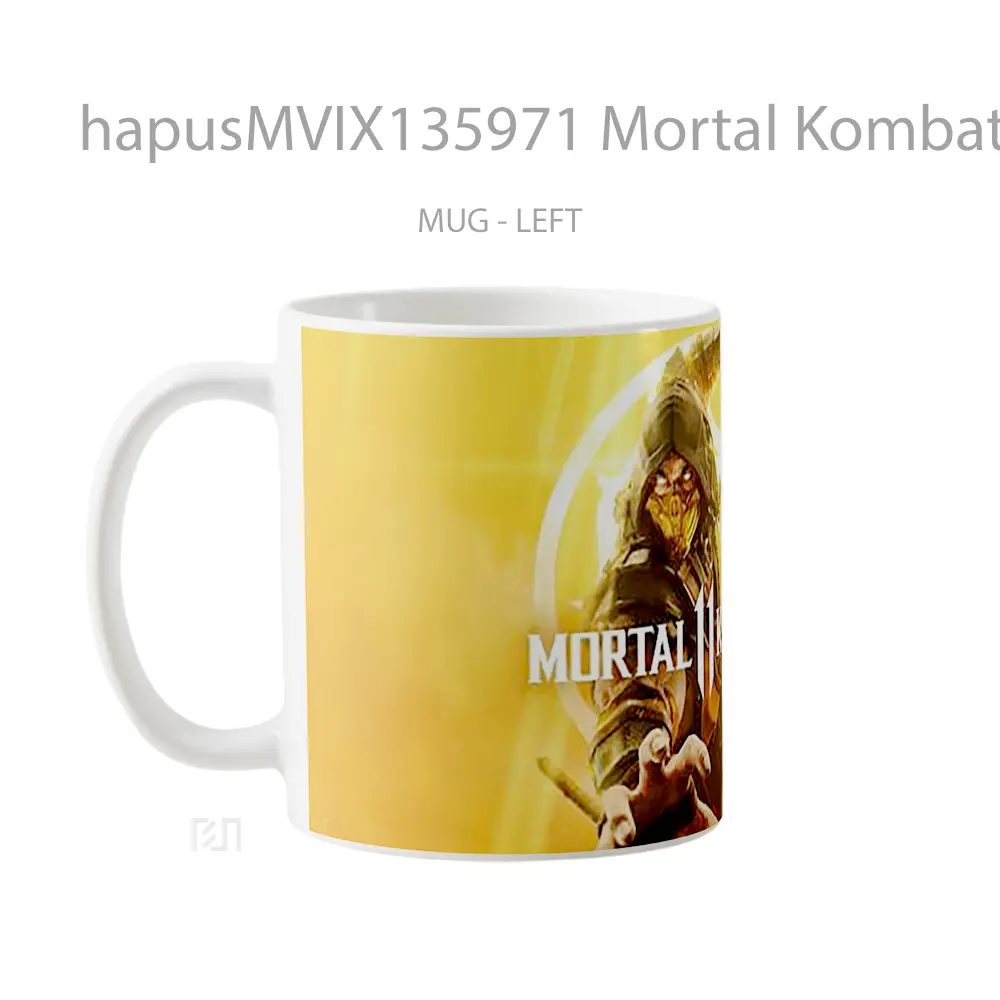 Mug Mortal Kombat 11 Scorpion Gelas Keramik Unik - All-side / Desain