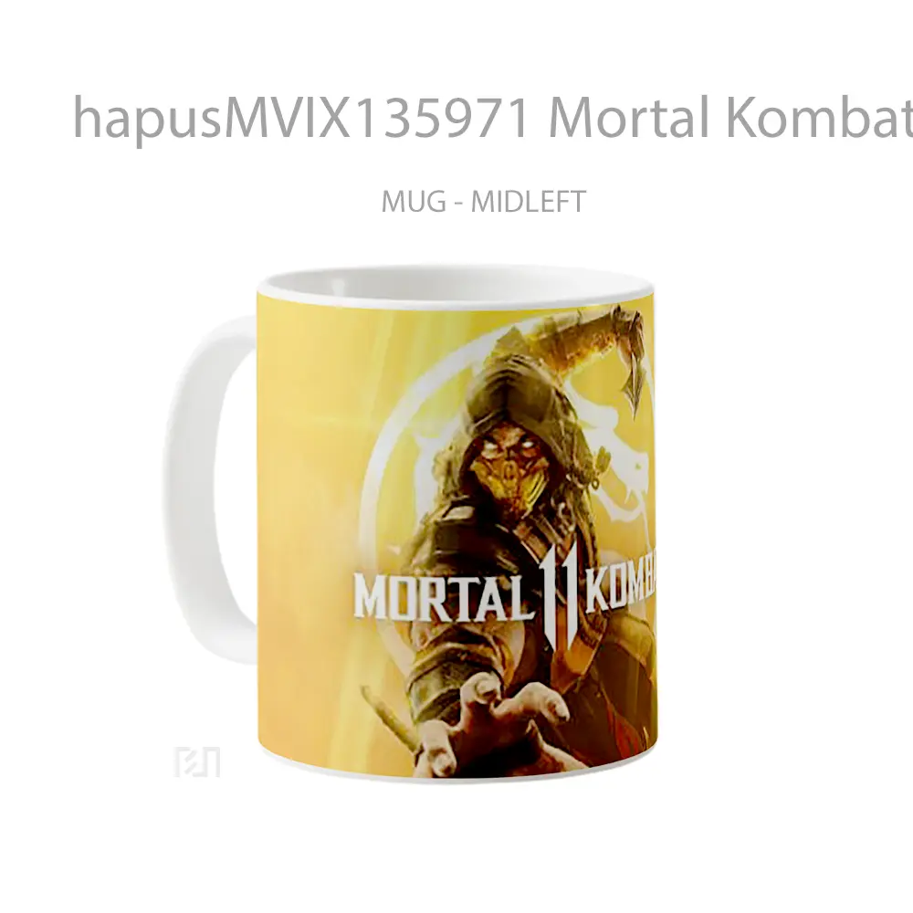 Mug Mortal Kombat 11 Scorpion Gelas Keramik Unik - All-side / Desain